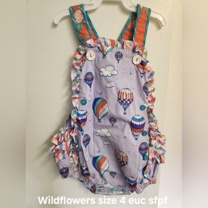 Wildflowers Multicolor Balloon Print Romper